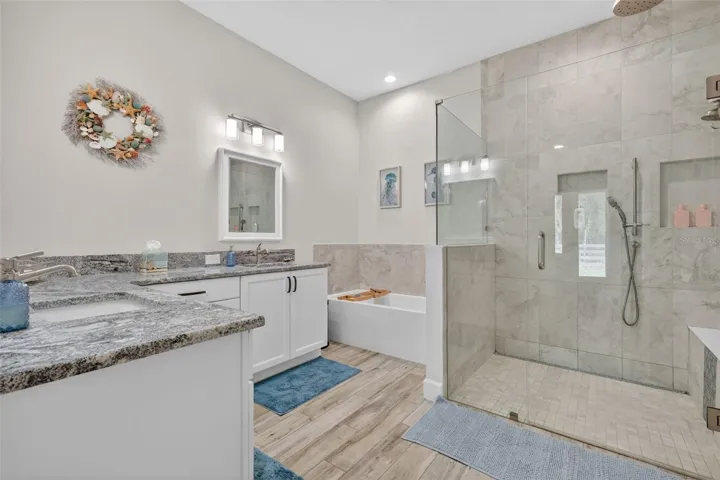 Luxurious spa-like bathroom