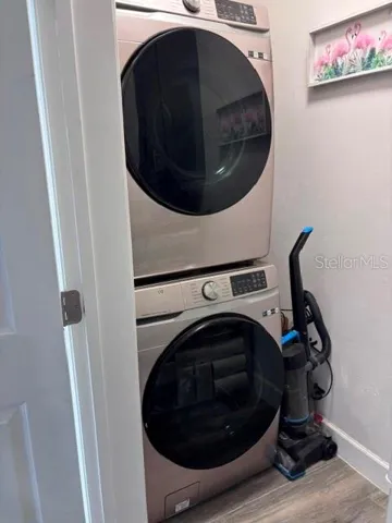 laundry includes washer and dryer