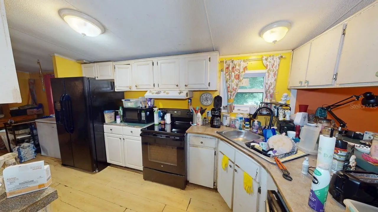 kitchen view from living room side