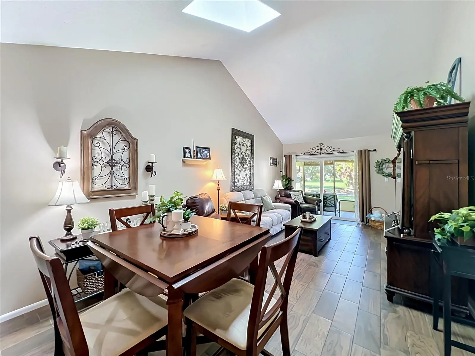 Dining Area / Living Room Combination wth Skylight