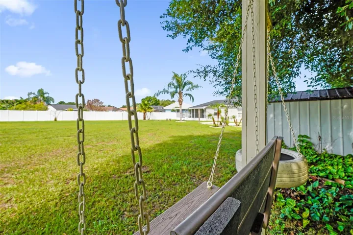 Backyard - Tire & Swing set