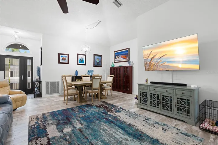 Living Room and Dining Room