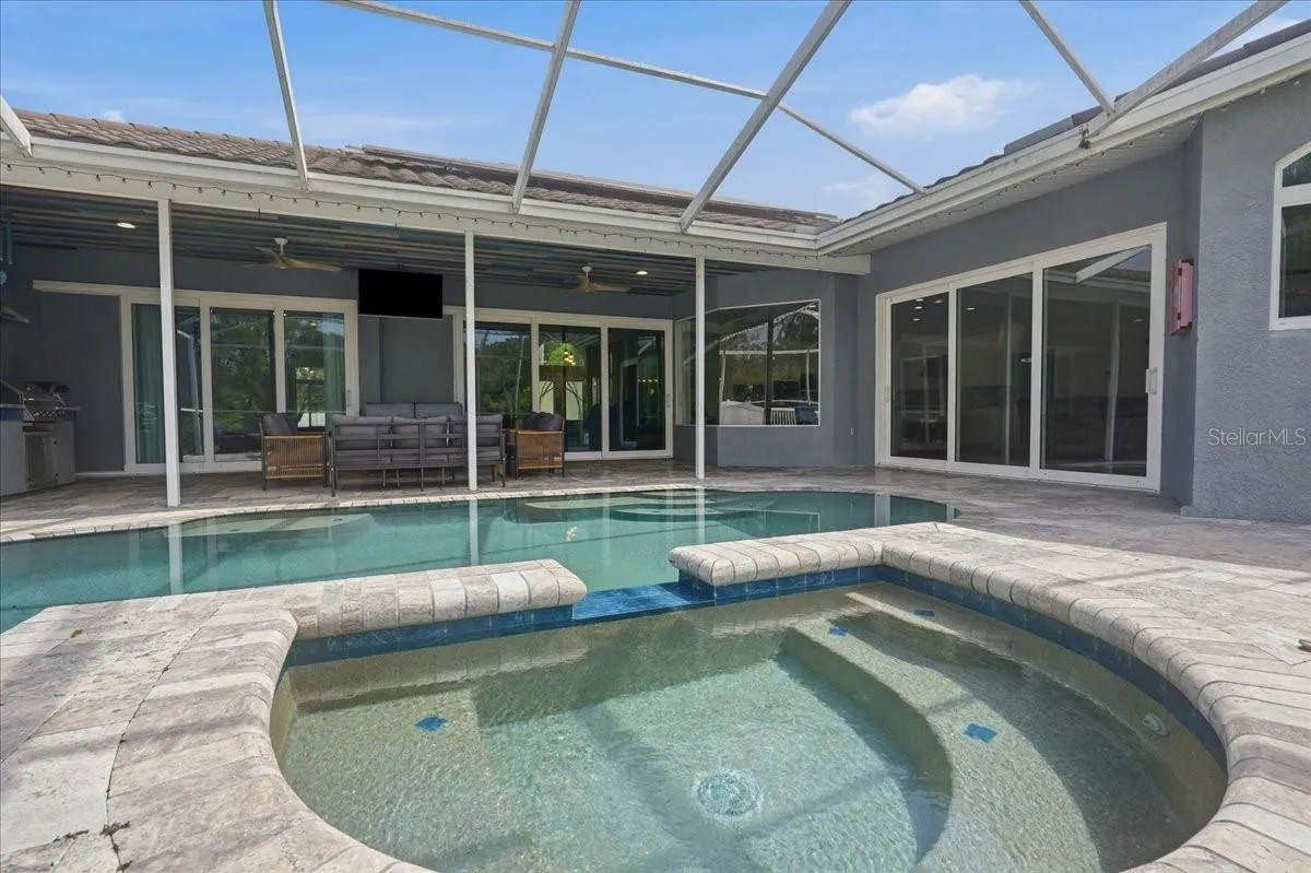 The home is solar powered and the pool is to be enjoyed  all year long without the huge electric bill
