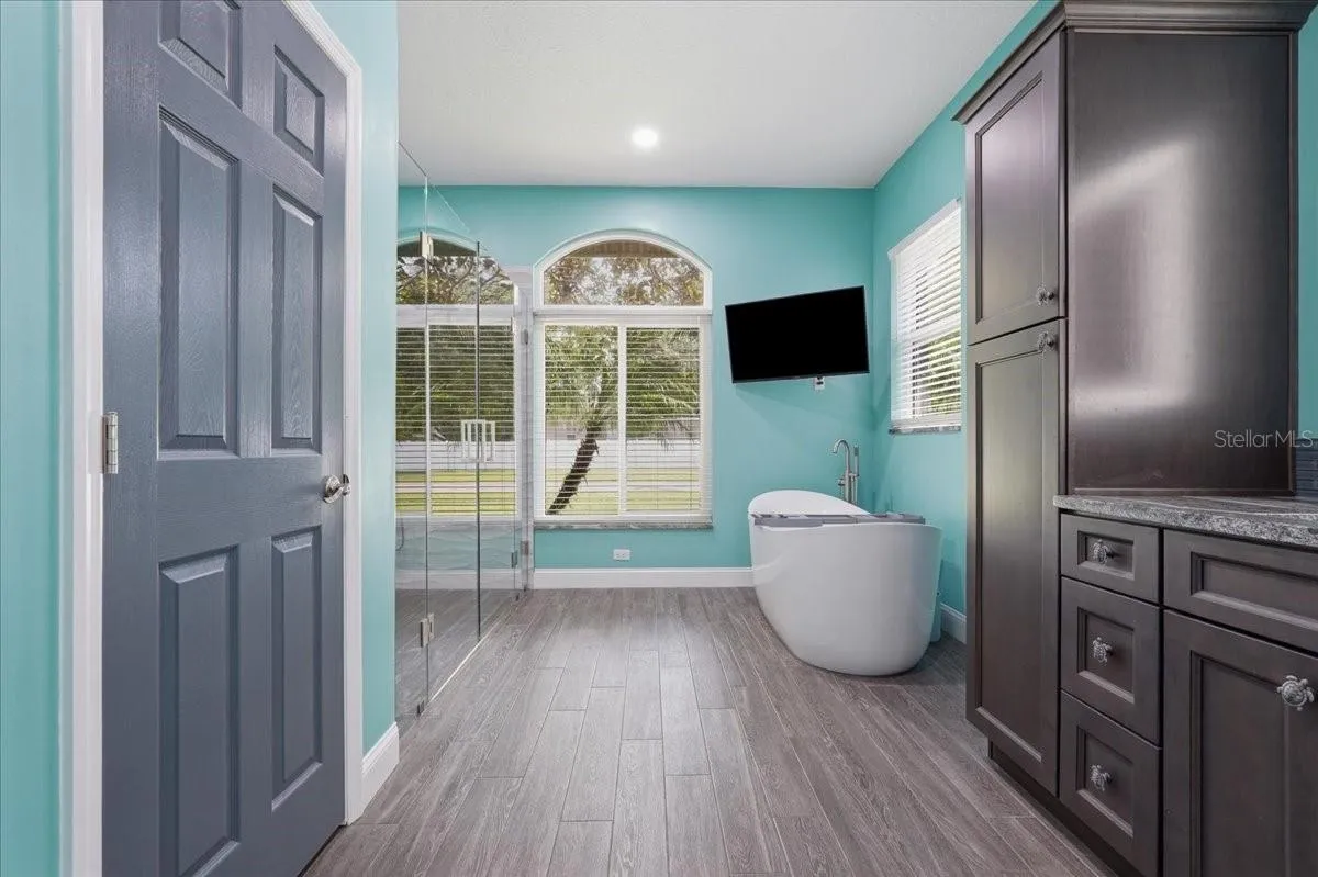 Primary Bathroom with spacious walk in closet