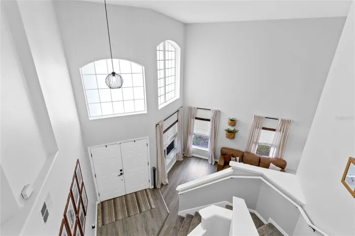 Call out to your guests from above as they arrive!