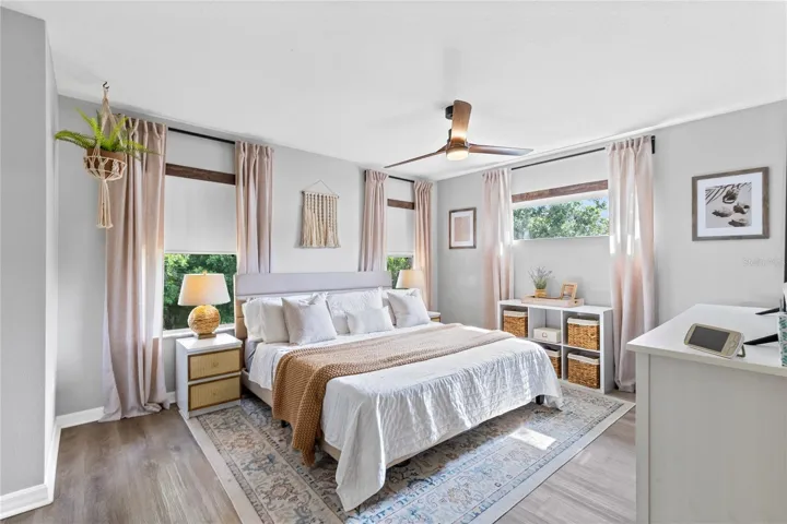 Spacious Master Bedroom w/ Natural Light filtering through