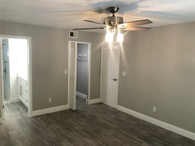 Master bedroom with walking closet