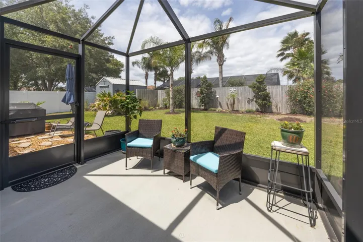 Screened Lanai & adjacent Patio