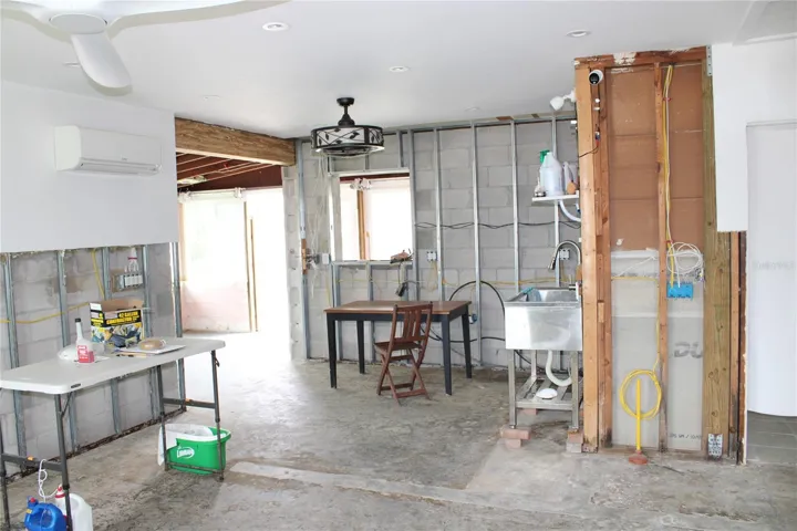 Living room and kitchen