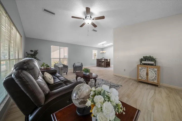 Ceiling Fan and Large Windows