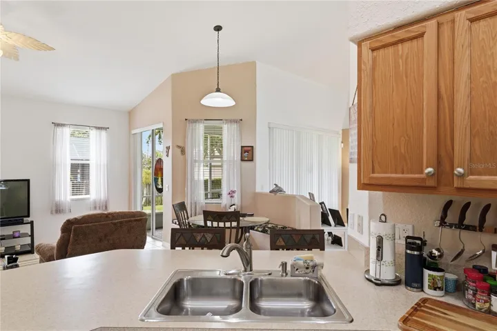 Kitchen Toward Breakfast Nook & Family Room From Kitchen