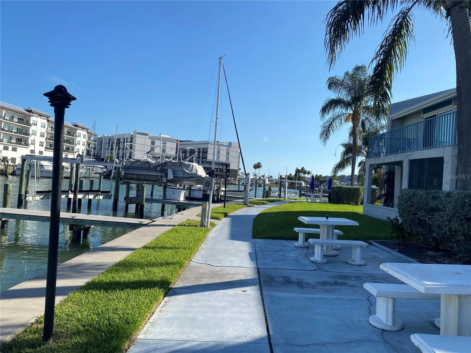 Walkway around the community