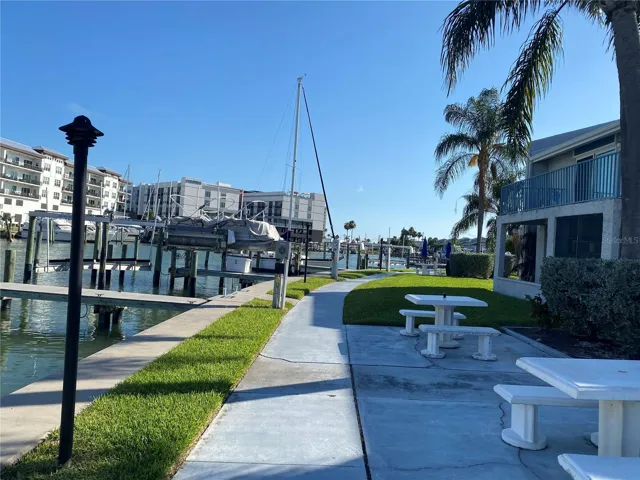 Walkway around the community