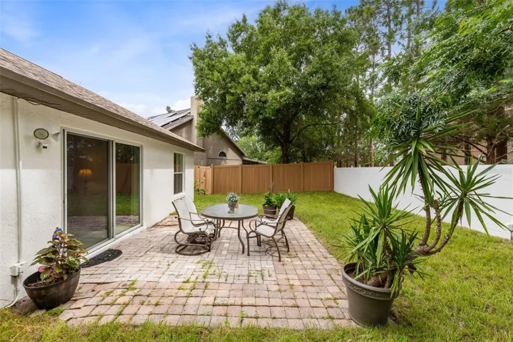Backyard patio