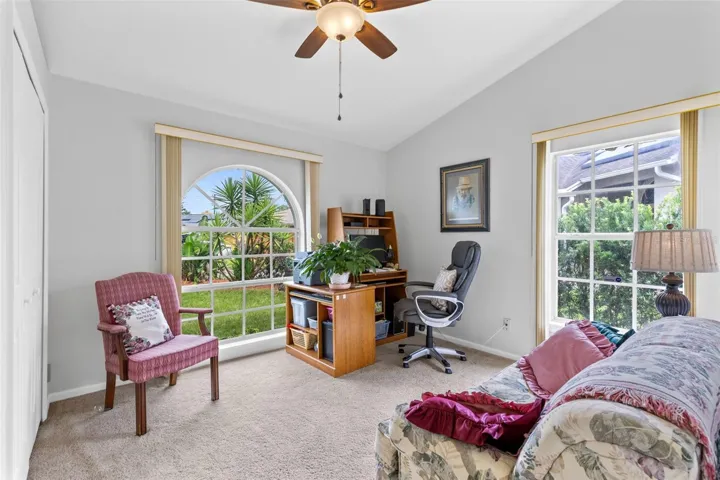 Third bedroom with view of the front of the house