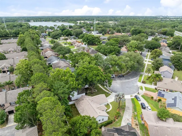Aerial view of Trinity Bay neighborhood.  Great location.
