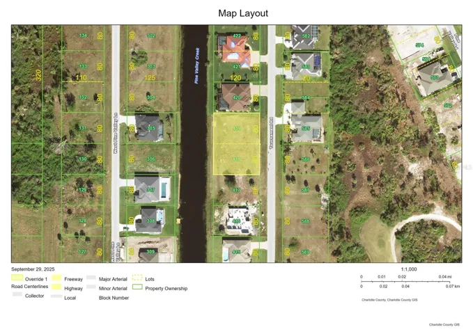GIS map for both lots