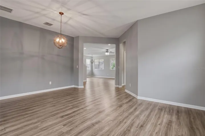 Foyer and Dining Room Empty