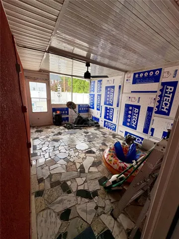 Screened back porch
