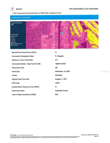 Flood map
