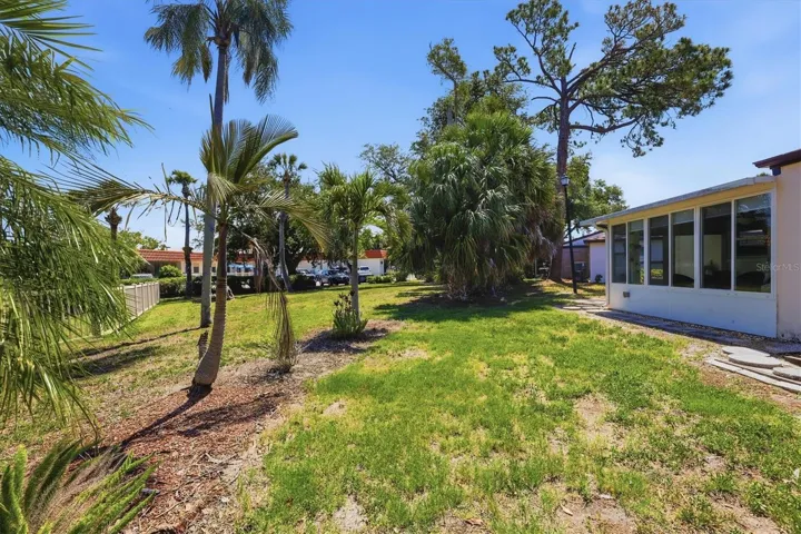 Side yard view.