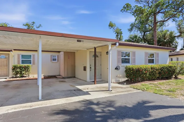Carport parking at your front door.
