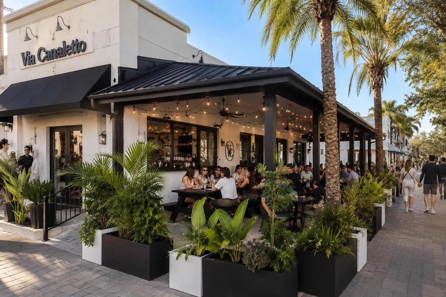 AI Generated Image of Outdoor Seating/Bar Area