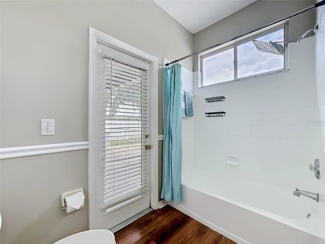 with french door leading to the pool area