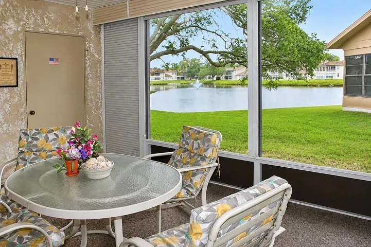 Pond view from patio