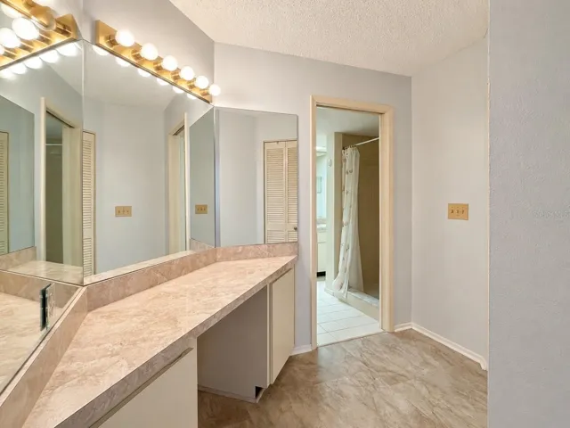 Vanity in primary suite