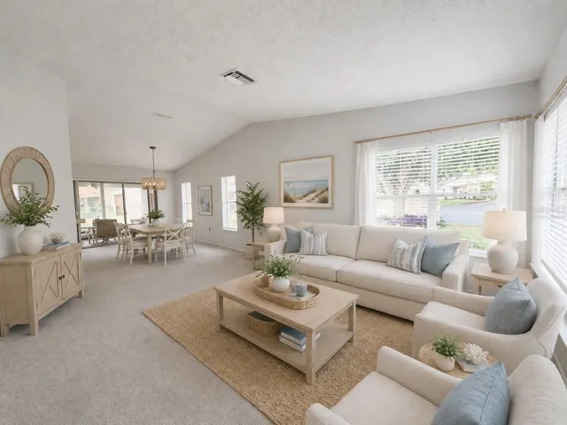 Virtually Staged Living Room