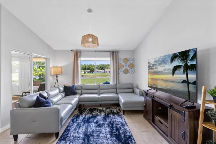 Water views from the Living Room