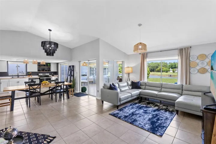 Living Room with Water Views