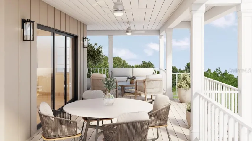 Private balcony - Living