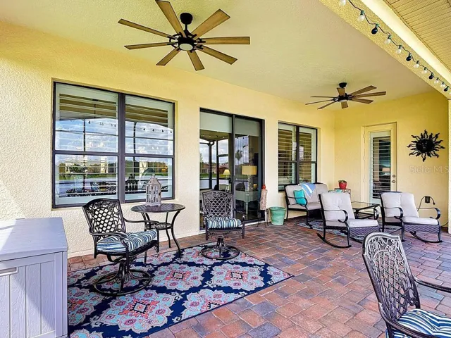 Under roof ceiling fans