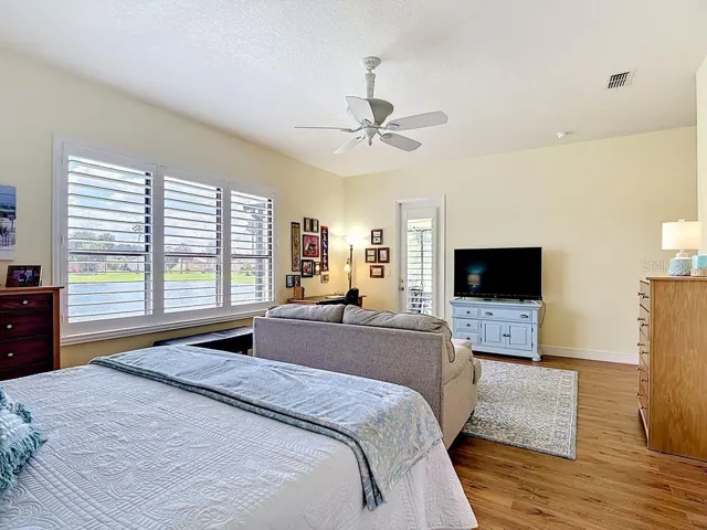 Primary bedroom leads out to Lanai