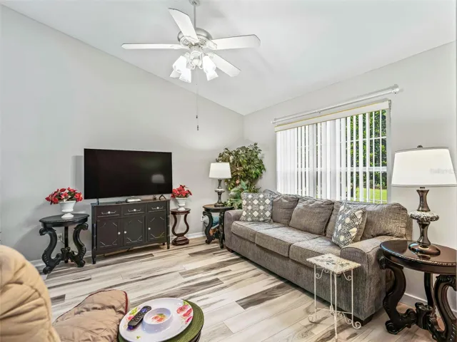 Living area w/Luxury Vinyl Plank flooring