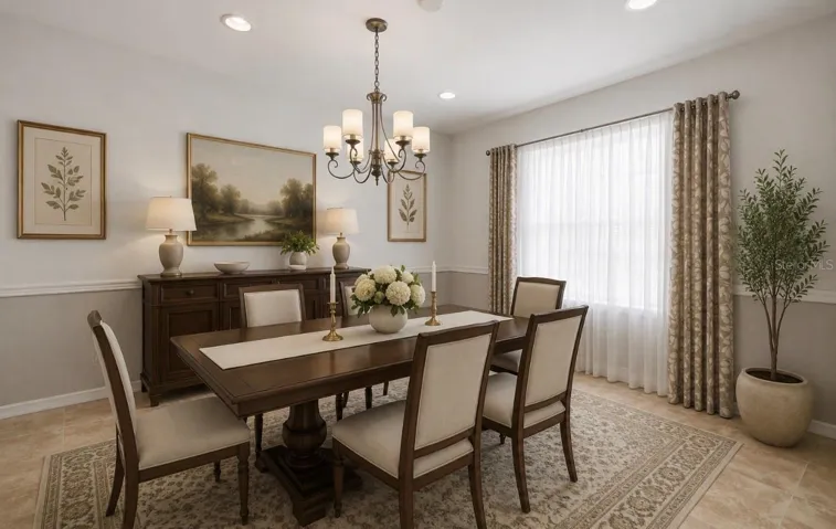 Dinning Room Virtual staged