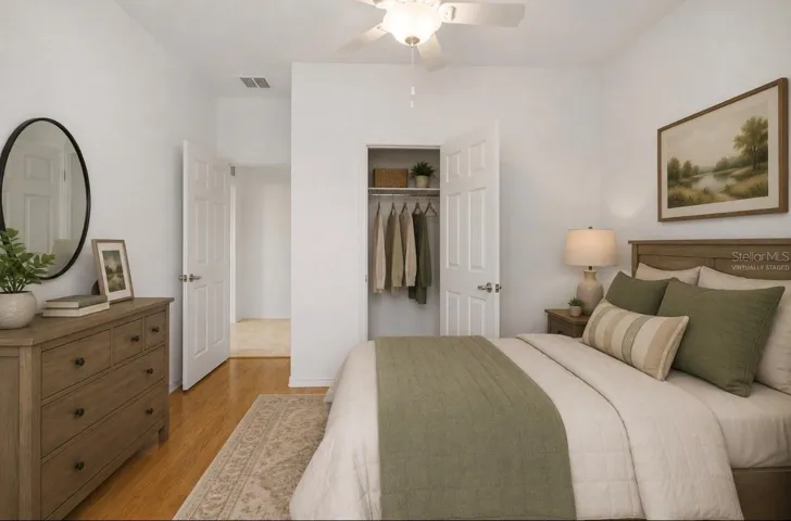 2nd Bedroom virtually staged