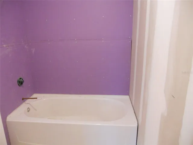 PRIMARY BATHROOM HAS A TUB. BUYER, IF DESIRES, CAN HAVE THIER OWN CUSTOM SHOWER INSTALLED.