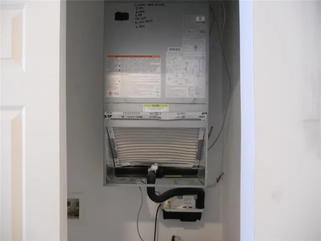 NEW HVAC UNIT IS CURRENTLY COOLING THE UNIT.