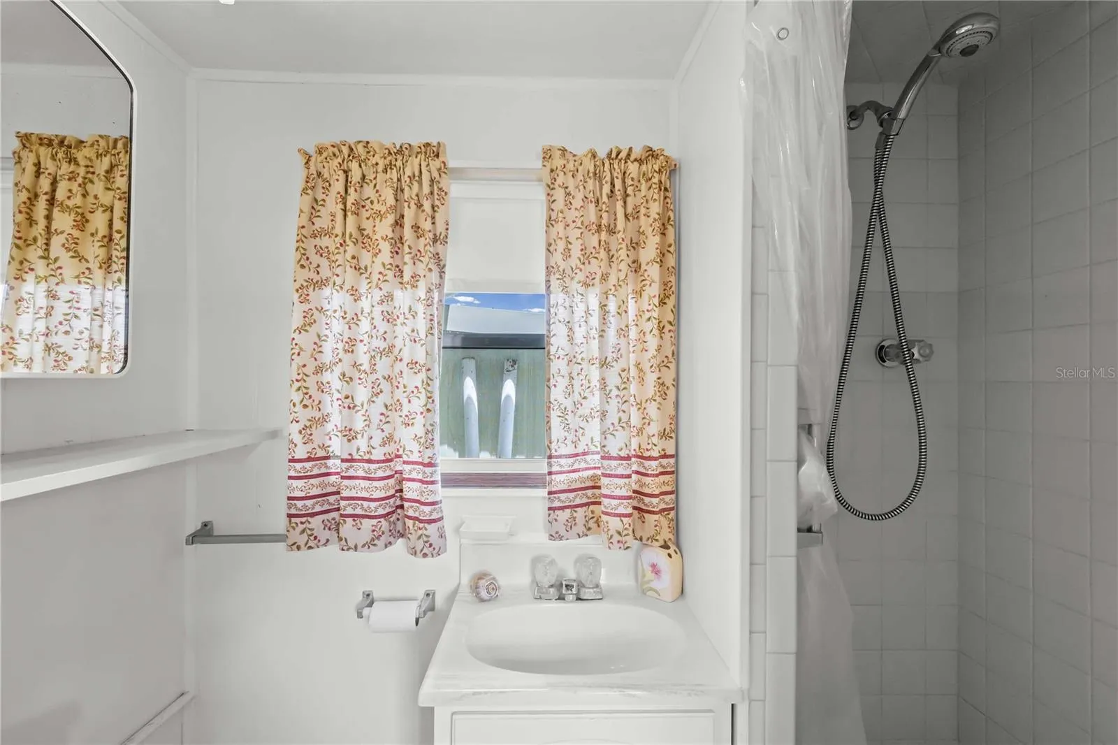 Step-in shower.