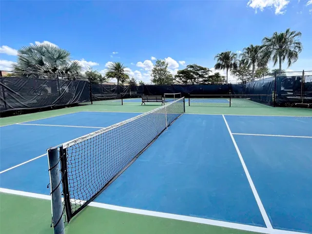 Tennis and pickleball courts!