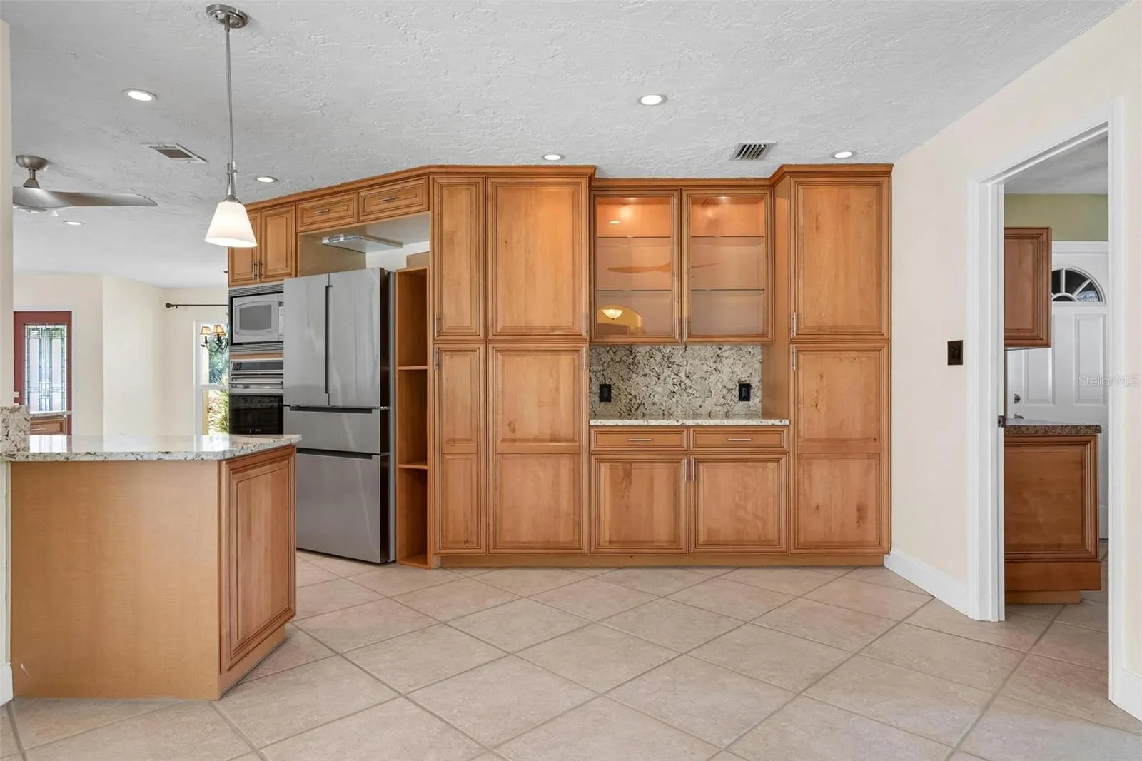 Family Room Looking into Kitchen, Dry Barrister's Bar