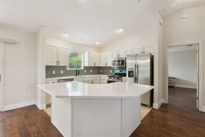 Upgraded Kitchen Open to Living Room