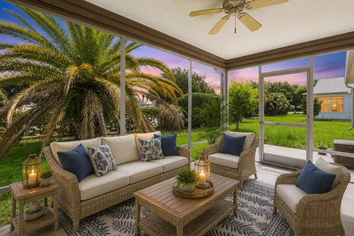 Virtually Staged Private Lanai