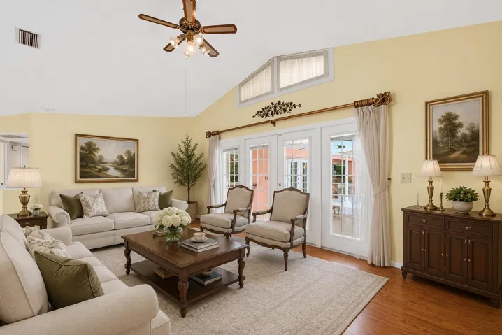 Formal Living Room, Virtually Stagged