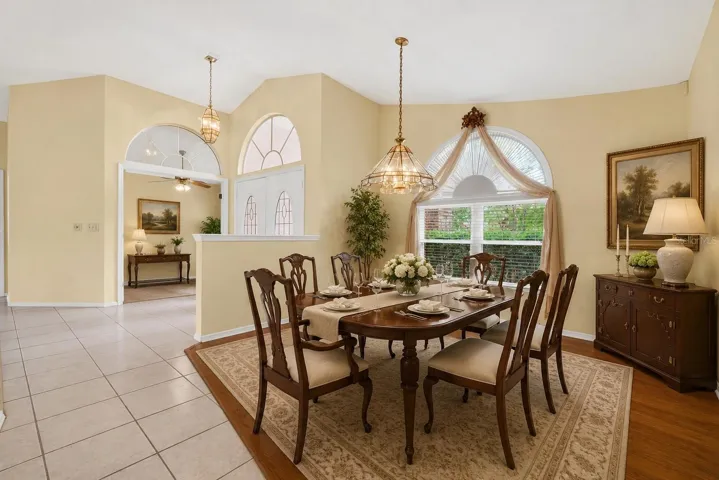 Formal Dining room, Virtually Stagged
