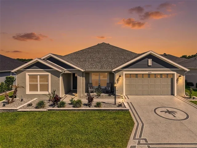 Twilight Front Elevation