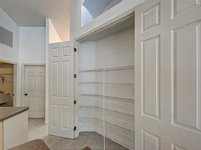 spacious pantry in the kitchen